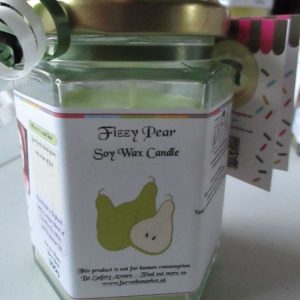 Fizzy Pear Scented Soy Wax Candle 300g