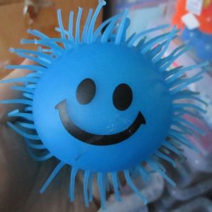 Blue Light Up Squishy Ball with colourful LED ball inside - Hoot