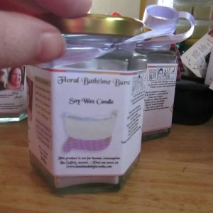 Floral Bathtime Burst Scented Soy Wax Candle 300g