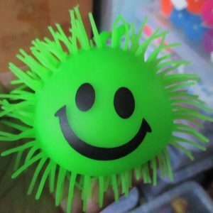 Green Light Up Squishy Ball with colourful LED ball inside - Hoot