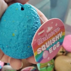 Blue Squishy Unicorn Egg - Liquid Filled with baby Unicorn inside - Hoot