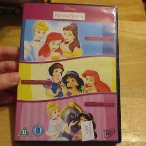 Disney Princess Stories Vol 1,2&3 A Gift From The Heart / Tales Of Friendship / Beauty Shines From Within - DVD - LN Disc - VGC Case - Pal (S2400389)