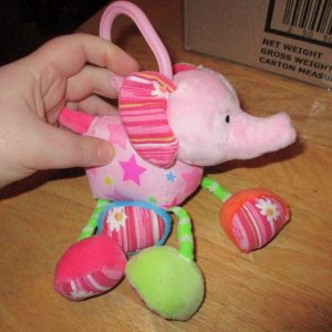 Elephant Baby Rattle - Cute And Cuddly - Soft Toy by Bear