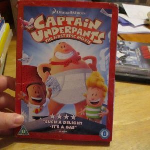 Captain Underpants - The First Epic Movie - DVD - LN Disc - VGC Case - Pal (S2400133)