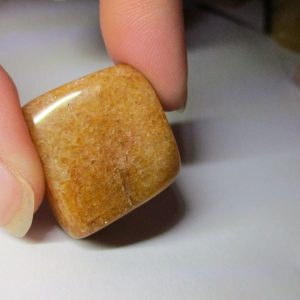 Polished Yellow Aventurine Quartz Healing Crystal Tumble Stone (y)#9