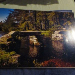 The Broken Clapper Bridge at Postbridge - Professional Print - A3 Size. By Goblin Dreams