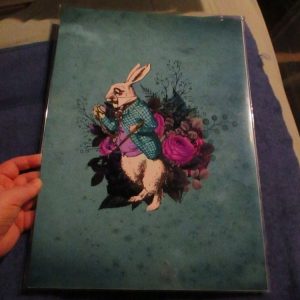 White Rabbit - Late - Alice in Wonderland - Professional Print - A3 Size. By Goblin Dreams