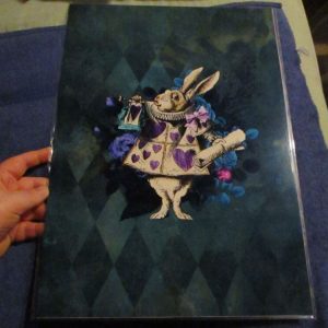 White Rabbit - Trumpet - Alice in Wonderland - Professional Print - A3 Size. By Goblin Dreams