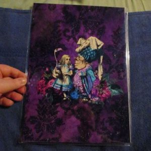 Alice & The Duchess - Alice In Wonderland - Professional Print - A4 Size. By Goblin Dreams
