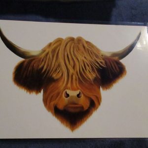 Highland Coo (Cow) - Professional Print - A4 Size. By Goblin Dreams