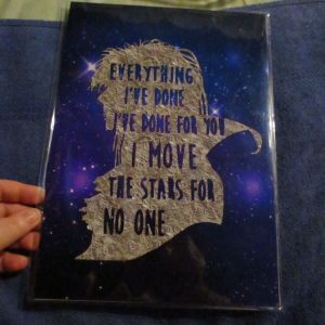 Jareth - Labyrinth - I Move the stars for you - Professional Print - A4 Size. By Goblin Dreams