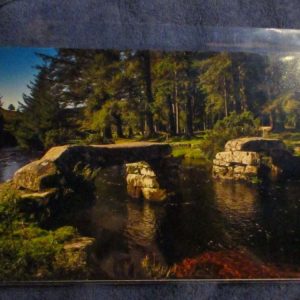 The Broken Clapper Bridge at Postbridge - Professional Print - A5 Size. By Goblin Dreams