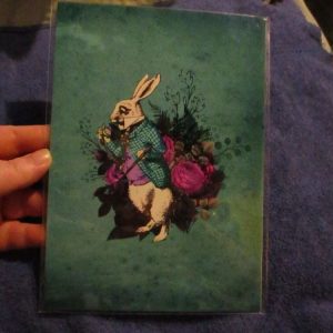 White Rabbit - Late - Alice in Wonderland - Professional Print - A5 Size. By Goblin Dreams