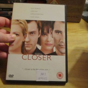 Closer - Julia Roberts, Jude Law, Natalie Portman, Clive Owen - DVD - FP Disc - VGC Case - Pal (S2400288)