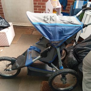 Instep 5k 3 Wheel Blue Grey Running Buggy Pushchair All Terrain