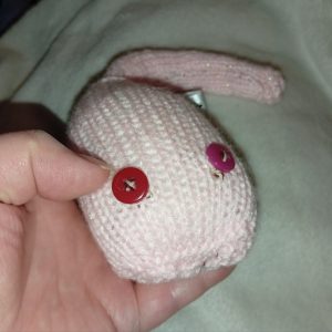 Sally the Glittery Pink with Red Eyes Midi Meeser