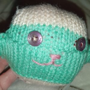 Stevie the Cream and Mint Midstripe Mini Ted