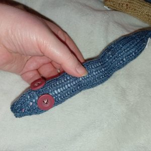 Dascha the Dark Slate Blue Slim Noodle Short Snake