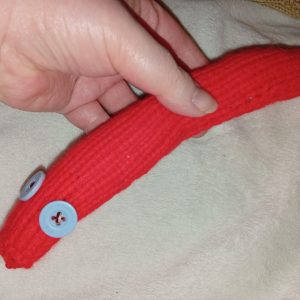 Dieze the Bright Red Slim Noodle Short Snake