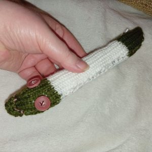 Abigail the Dark Sage and White Slim Noodle Short Snake