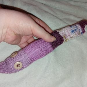 Victoria the Purple Floral Chunky Noodle Snake