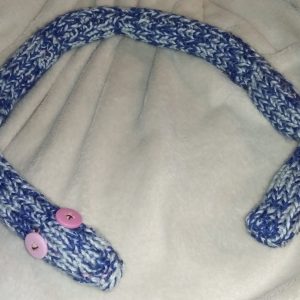 Campfry the Blue and White Mottled Slim Long Snake