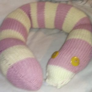 Anna the Cream and Dusky Pink Banded Giant Snake