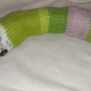 Juniper the Green Floral Chunky Short Snake