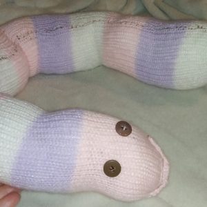 Perdi the Glittery White Pink Lilac Banded Giant Snake