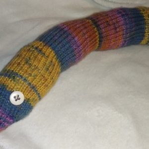 Zena the Vibrant Blue Mustard Purple Variant Rusty Gradient Tones Chunky Short Snake.