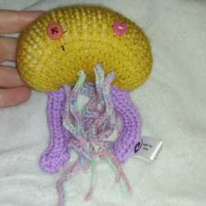 Kimi the Mustard with Rainbow Feelers Jellyfish