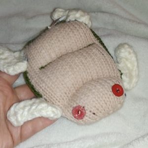 Duke the Beige with Cream Flippers Flat Turtle