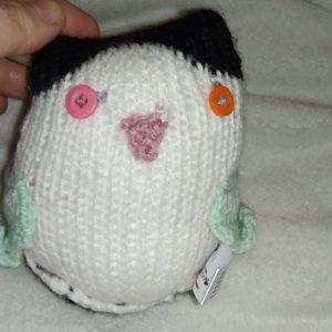Flappy the Black and White with Mint Wings Mini Penguin