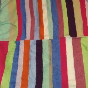 Blue Pink Green Purple Orange White Double Sided Size 3 Baby Blanket / Pet Bed Mat