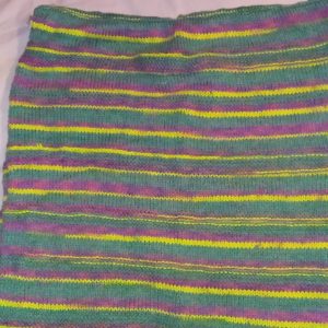 Green Yellow Purple Double Sided Size 2 Baby Blanket / Pet Bed Mat