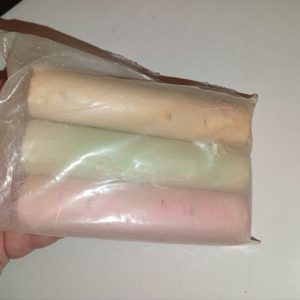 3 Piece Chunky Chalks Set - Green Peach Pink (ES)