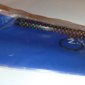 Dark Blue Notebook Black Multicoloured Dots Neck Pen Set (ES)