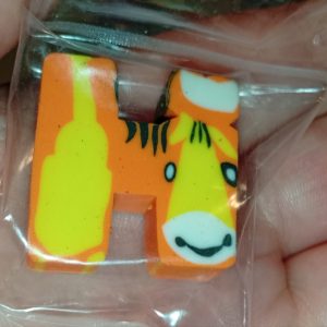 Orange Yellow Horse Design Novelty Eraser - Back To School / Office Supply
