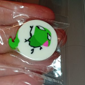 Green Lizard Egg Design Novelty Eraser - Back To School / Office Supply