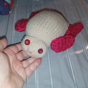 Beige with Red Flippers Dizzys Turtle