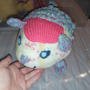 Hedgehog - Coral Pink and Rainbow - Dizzys Big Animals